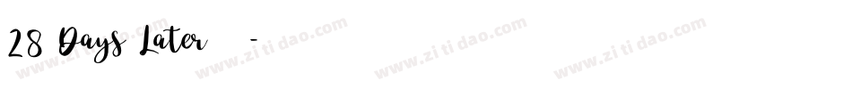 28 Days Later手机版字体转换